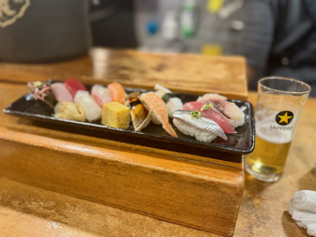 Sushi in Shibuya